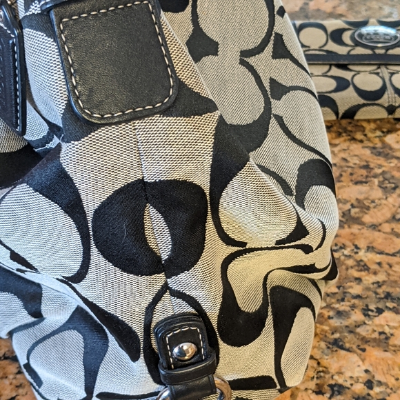 Black Coach and Wallet - Picture 3 of 13